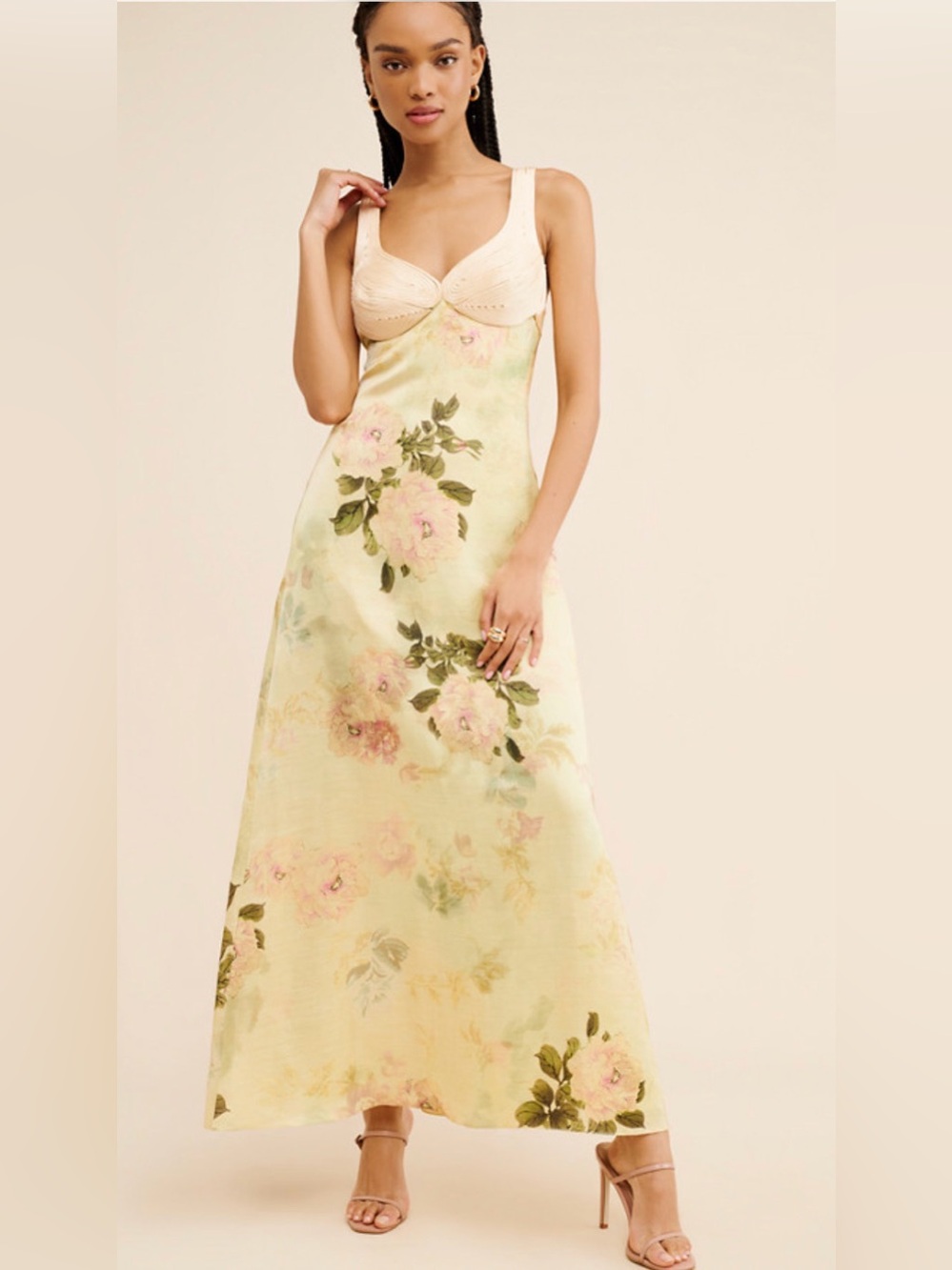 Anthropologie Geisha Designs Floral Maxi Dress
